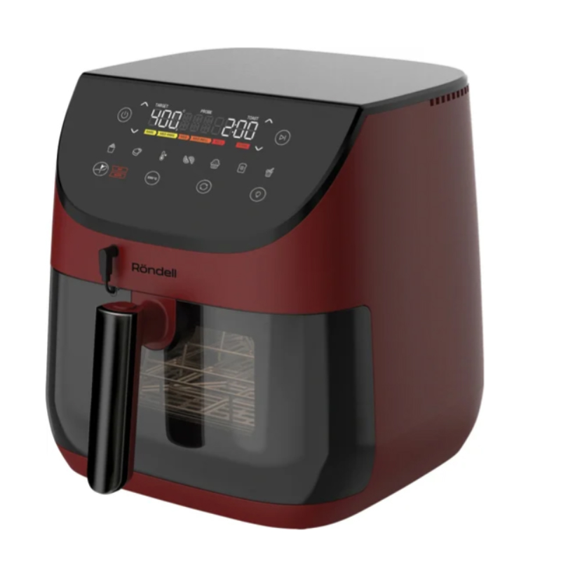 Аэрогриль Rondell RDE-AF888 1700Вт. бургунди/черный - фото