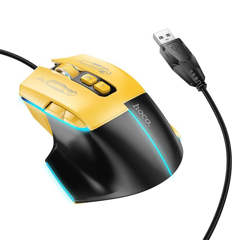 Мышь проводная HOCO GM31 GAME WIRED MOUSE (629218) - фото
