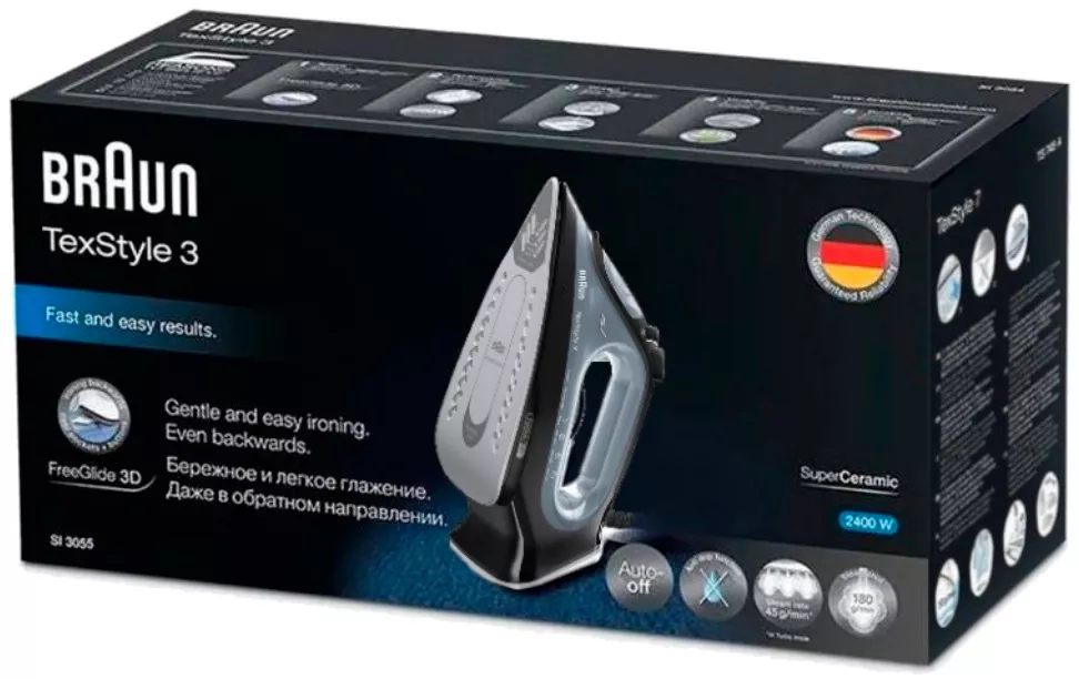 Утюг BRAUN SI3055BK фото-3
