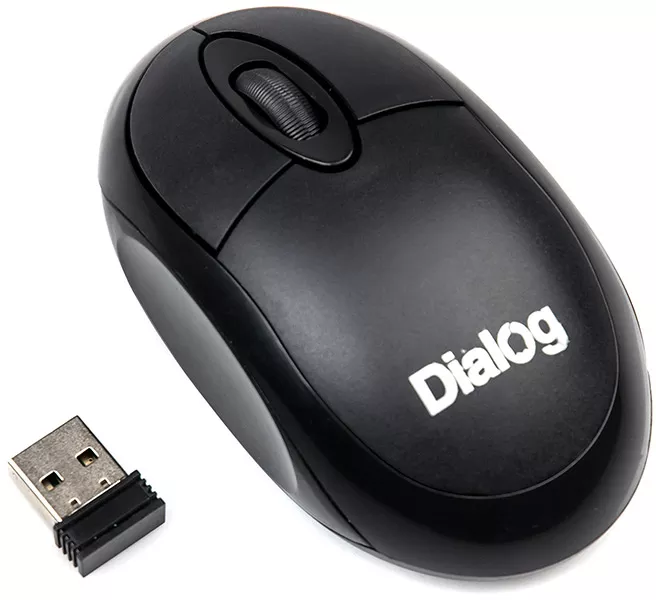 Мышь MROС-10U Dialog Comfort RF2.4G Optical -3 кнопки+ролик прокрутки, USB фото-2