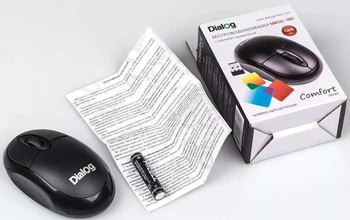 Мышь MROС-10U Dialog Comfort RF2.4G Optical -3 кнопки+ролик прокрутки, USB фото-8