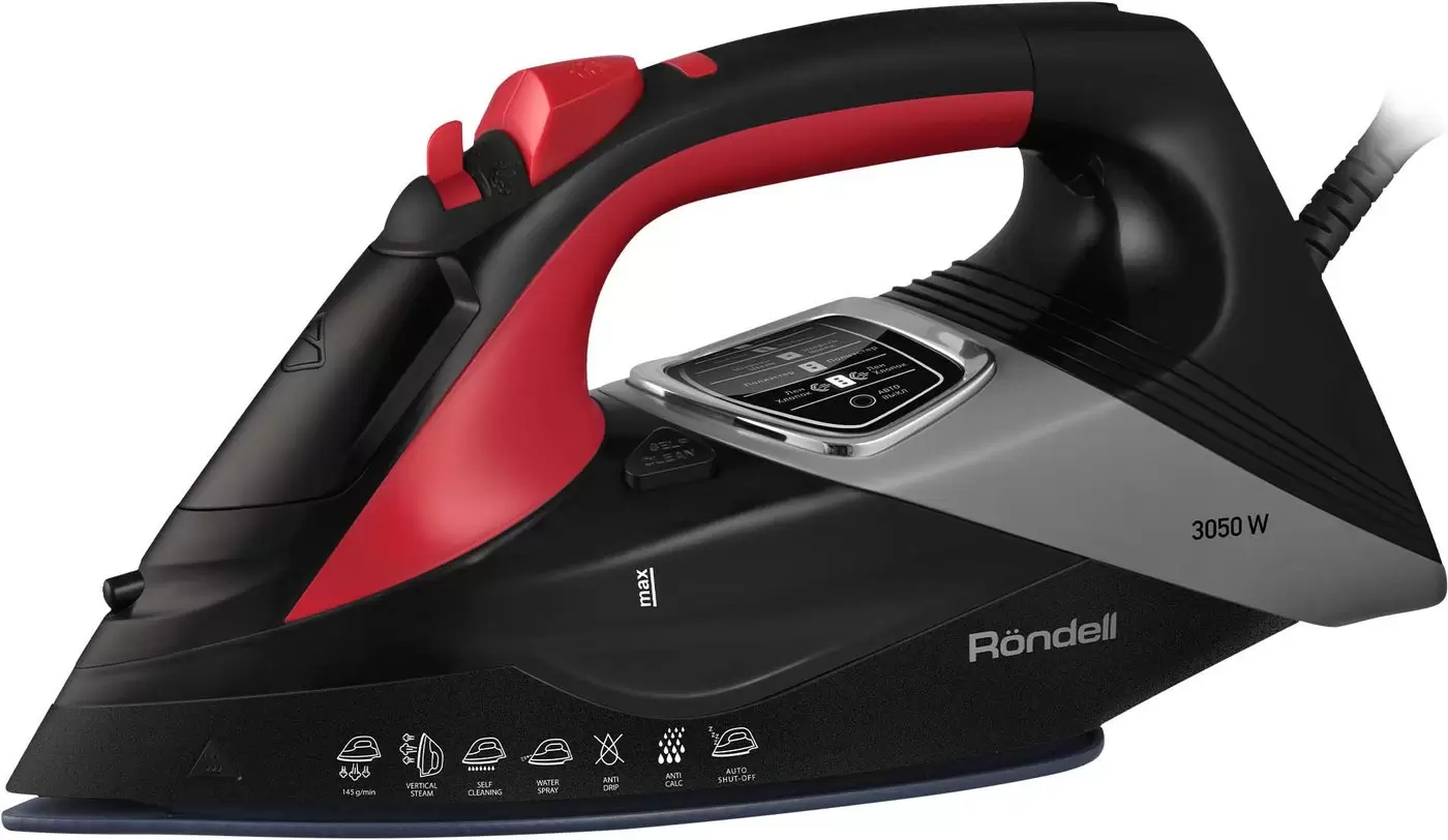 Утюг Rondell RDE-2001 3050Вт черный Утюг Rondell RDE-2001 3050Вт черный