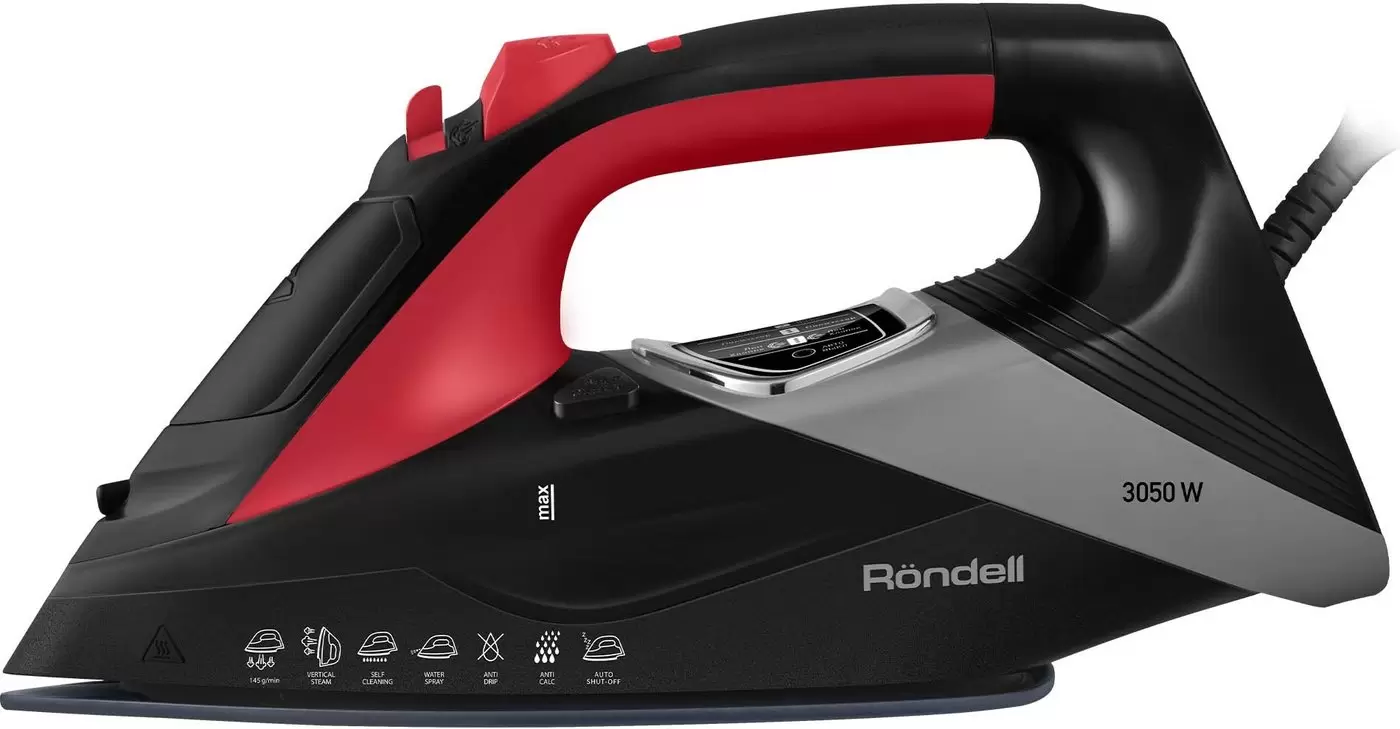 Утюг Rondell RDE-2001 3050Вт черный фото-2 Утюг Rondell RDE-2001 3050Вт черный фото-2